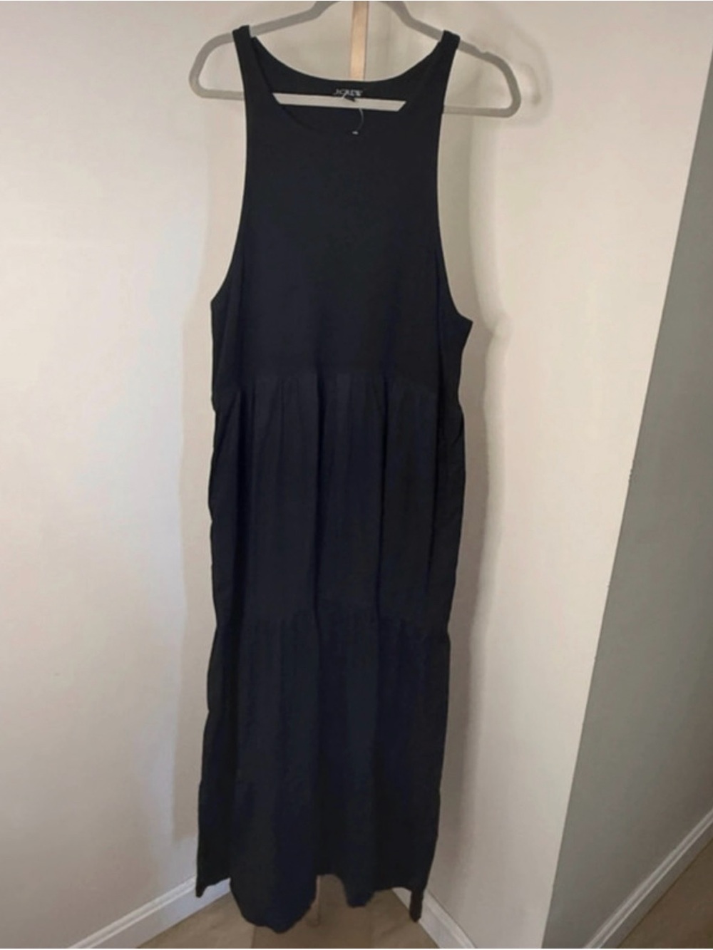 J. Crew Black Sleeveless Maxi Dress